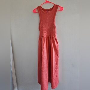 Old Navy Coral Backless Dress